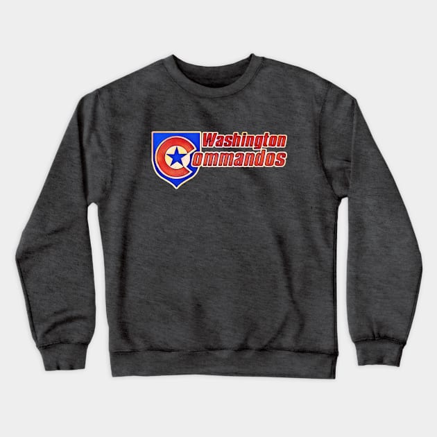 Washington Commandos Football Crewneck Sweatshirt by Kitta’s Shop